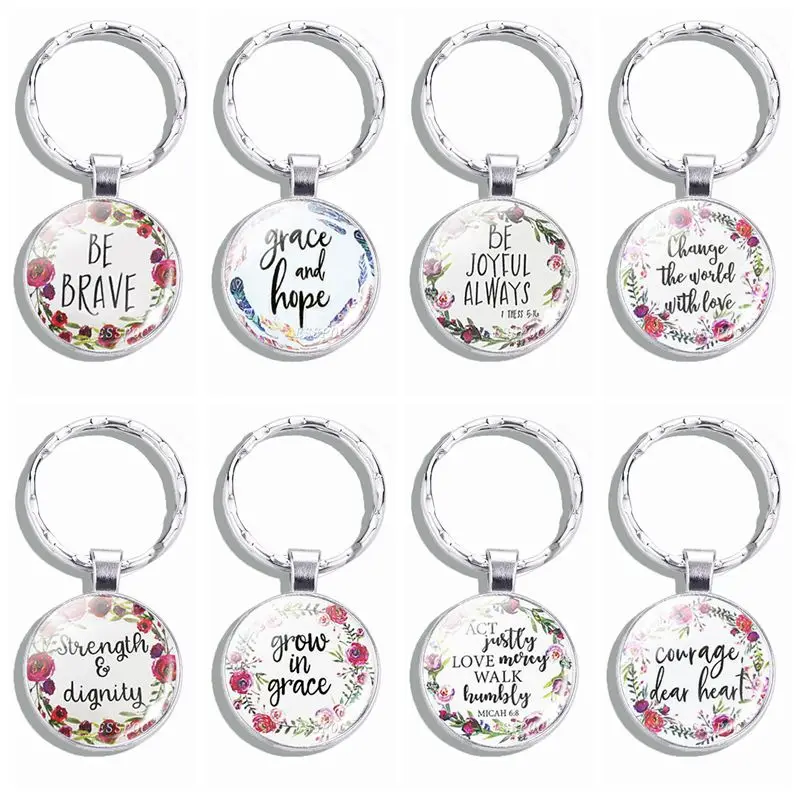 Библия брелок &quotя буду ходить по вере даже в тех случаях когда я не вижу&quot