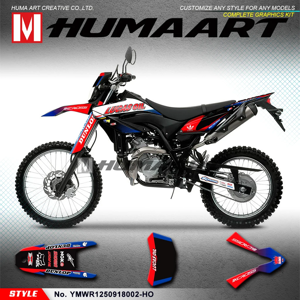 Комплект виниловых наклеек HUMAART для WR125R WR125X WR125SM 2009 2010 2011 2012 2013 2014 2016 2015 2017