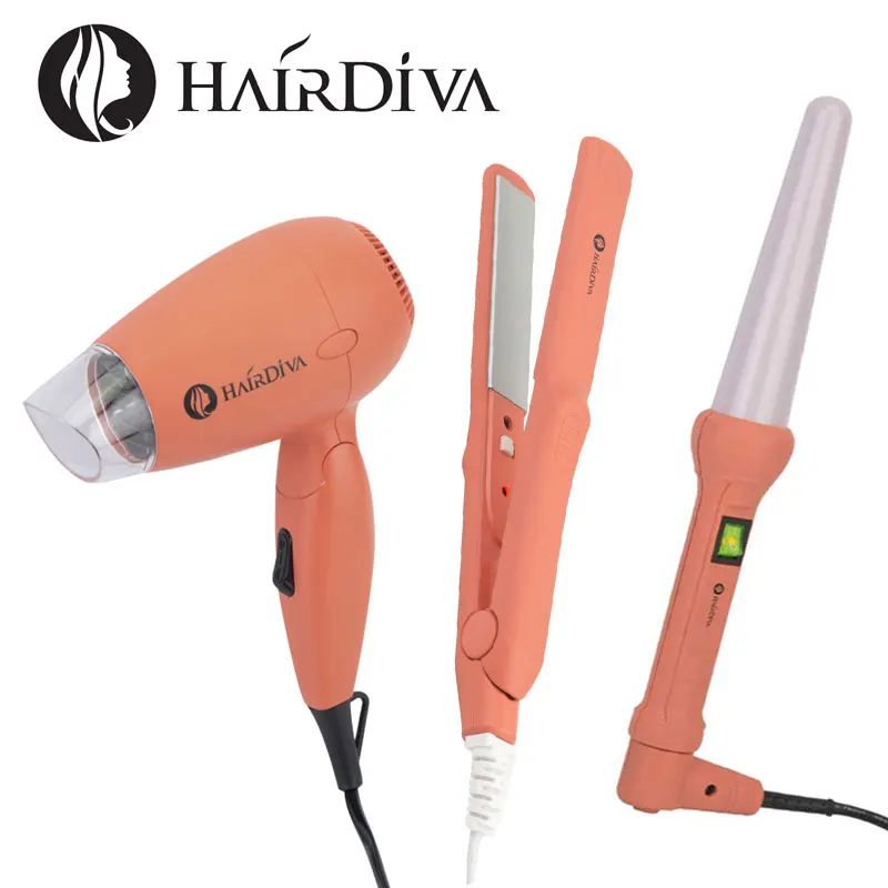 Комплект для укладки Corel красный фен волос бигуди Выпрямитель волос|Фены волос| |