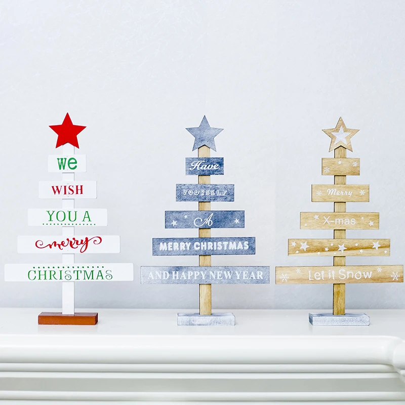 Новое креативное деревянное украшение на рождественскую елку для домашнего