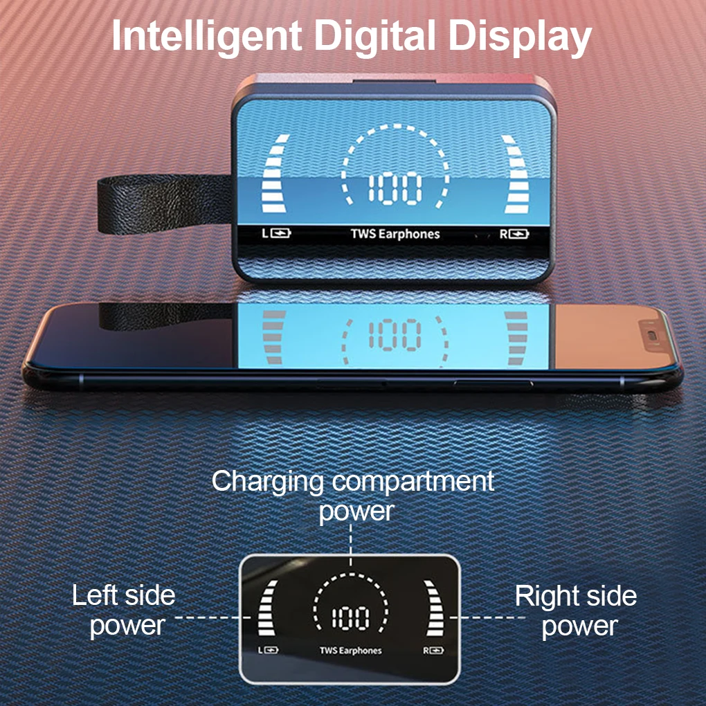 

TWS Bluetooth 5.0 Earphones 3500mAh Charging Box Wireless Headphone 9D Stereo Sports Waterproof Earbuds Headsets with Microphone