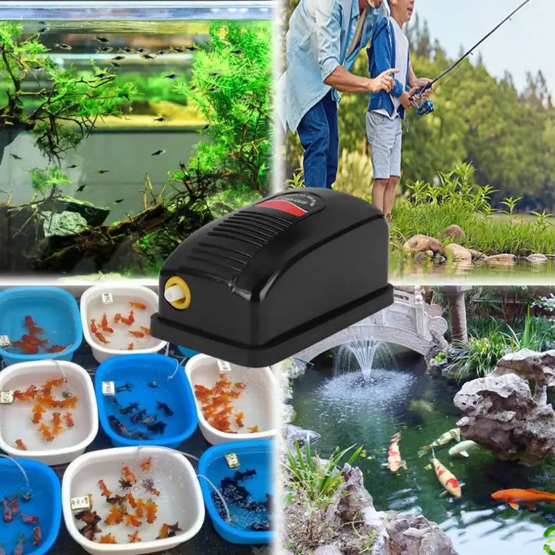 

Energy Efficient Aquarium Oxygen Fish Air Pump Mini Ultra Silent Aerator EU Plug