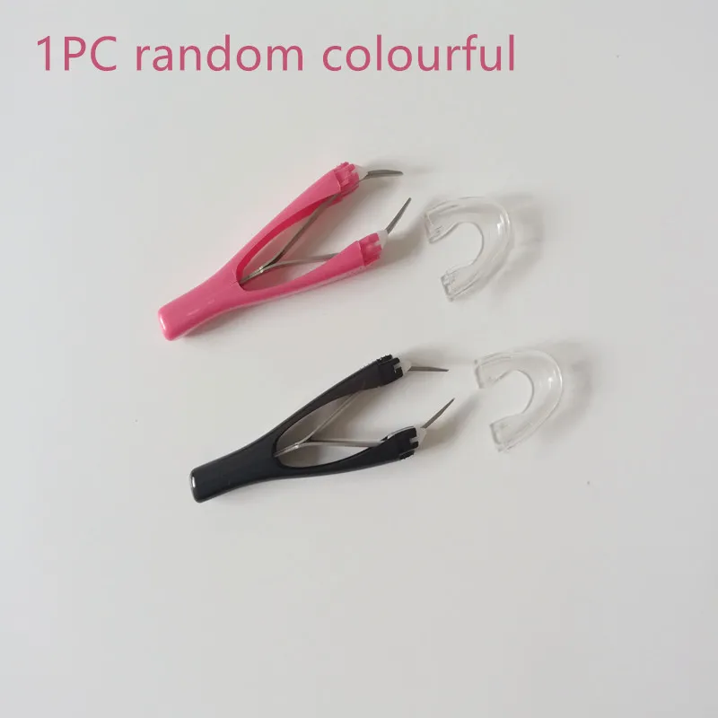 random colourful Automatically Non-slip Tweezers Cosmetic Hair Removal Tools With Jaw Cover Automatic Eyebrow Tweezer Retractable Tweezer - Цвет: random colourful