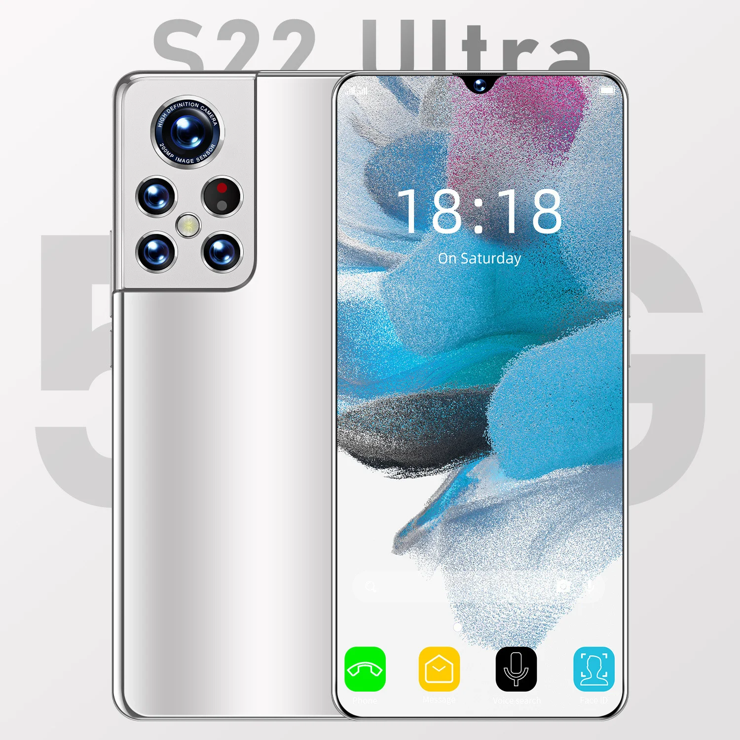 

New S22 ultra smart Android phone 6.93-inch phone 2 + 16 memory low price