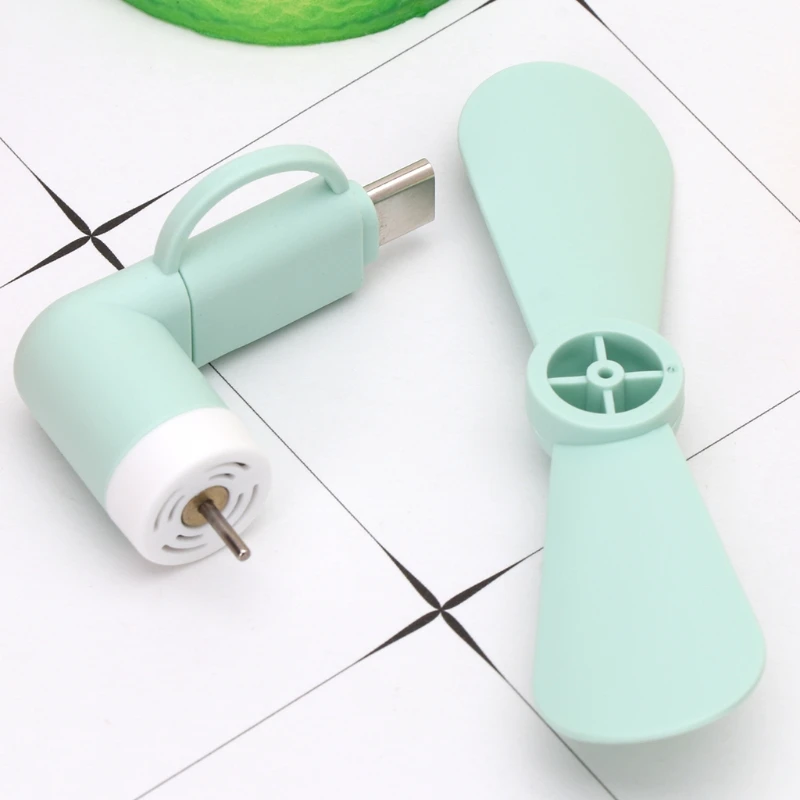 

2in1 Type C Micro USB Mini Fan Cooler for samsung HTC Cell Phone