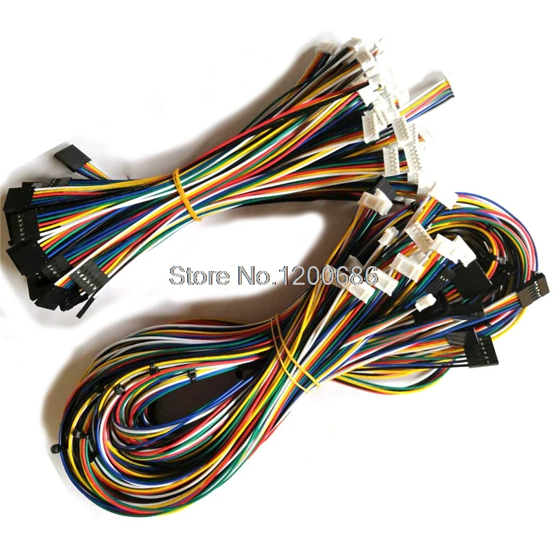 24AWG 300 мм PH2.0 шаг 2P/3P/4P/5P/6P/7P/8 pin dupont 2 54 кабель с жгутом 0 Шаг двойная головка