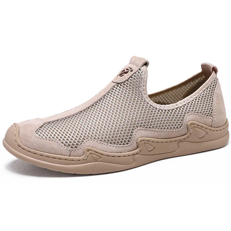 

New Fashion Sneakers Men Summer Shoes Thick Sole Brand Mens Casual Shoes Breathable Male Mesh Shoes Slip-on A2450