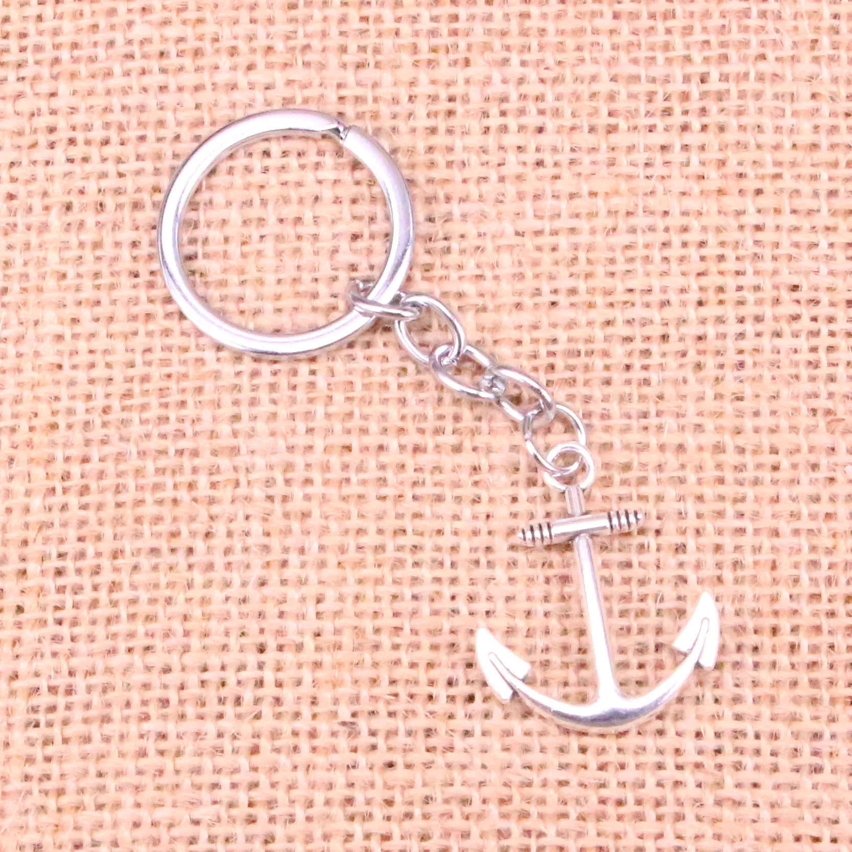 Fashion 31*25mm Anchor Sea Keychain For Bags Small Gift Key Chain Jewelry Car Keyring Accessory | Chains