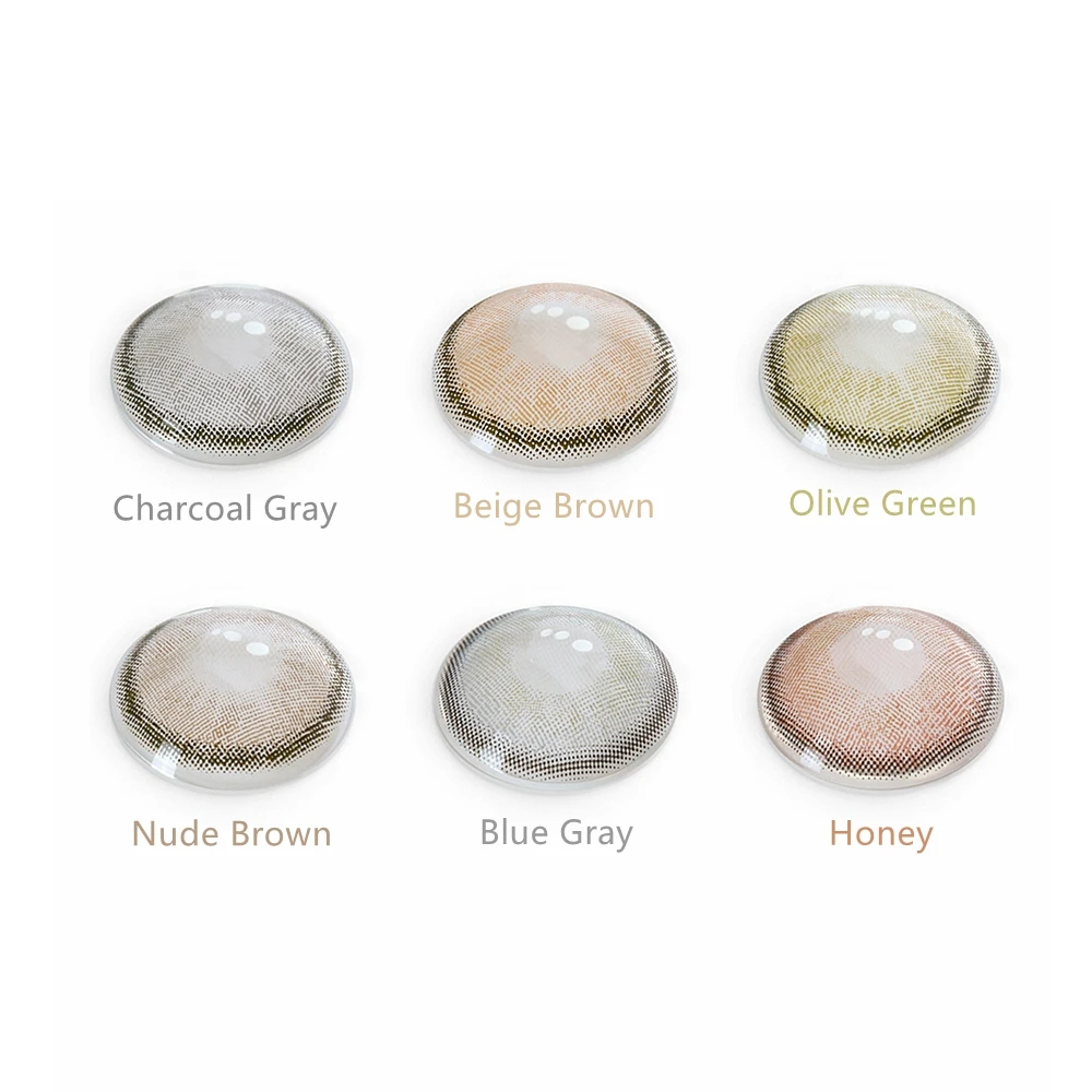 Цветные контактные линзы FreshGo Canna стойкие к цвету для глаз с высокой