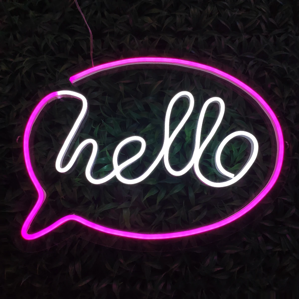 

Custom Home Decor HELLO Neon Light Sign Living Room Decoration Bar Neon Light Party Wall Hanging LED Neon Sign Art Wall Decor