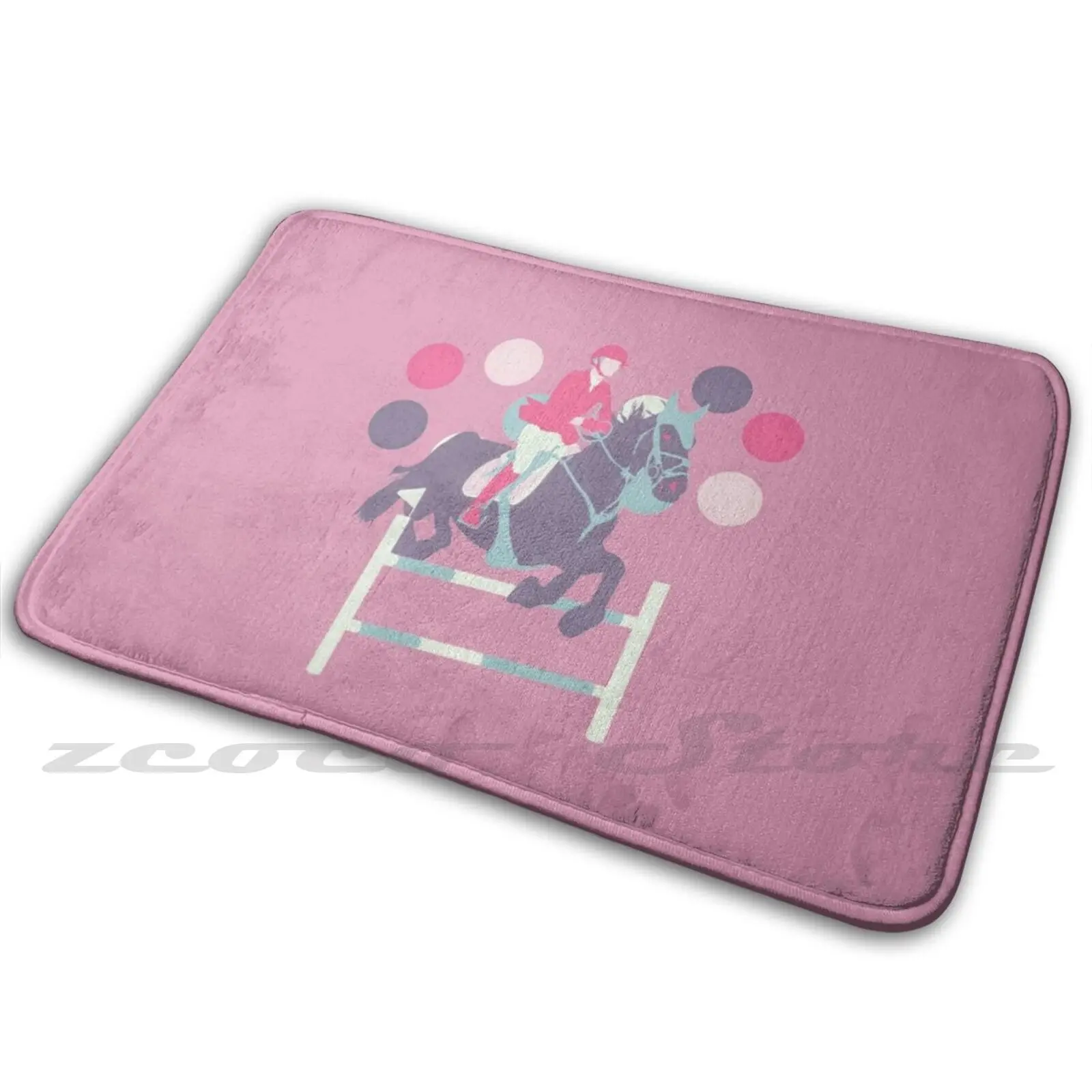 Пурпурный коврик для скакалки с изгородью нескользящий впитывающий воду дверной