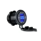 36 Вт QC3.0 устройство для автомобиля с двумя портами USB Зарядное устройство гнездо Водонепроницаемый 12V24V для быстрой зарядки с usb-портом, Зарядное устройство гнездо Мощность розетки с Напряжение Дисплей сенсорный выключатель