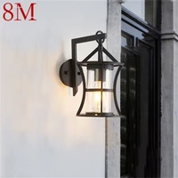 8m outdoor classical wall lamp led light waterproof ip65 sconces for home porch villa decoration