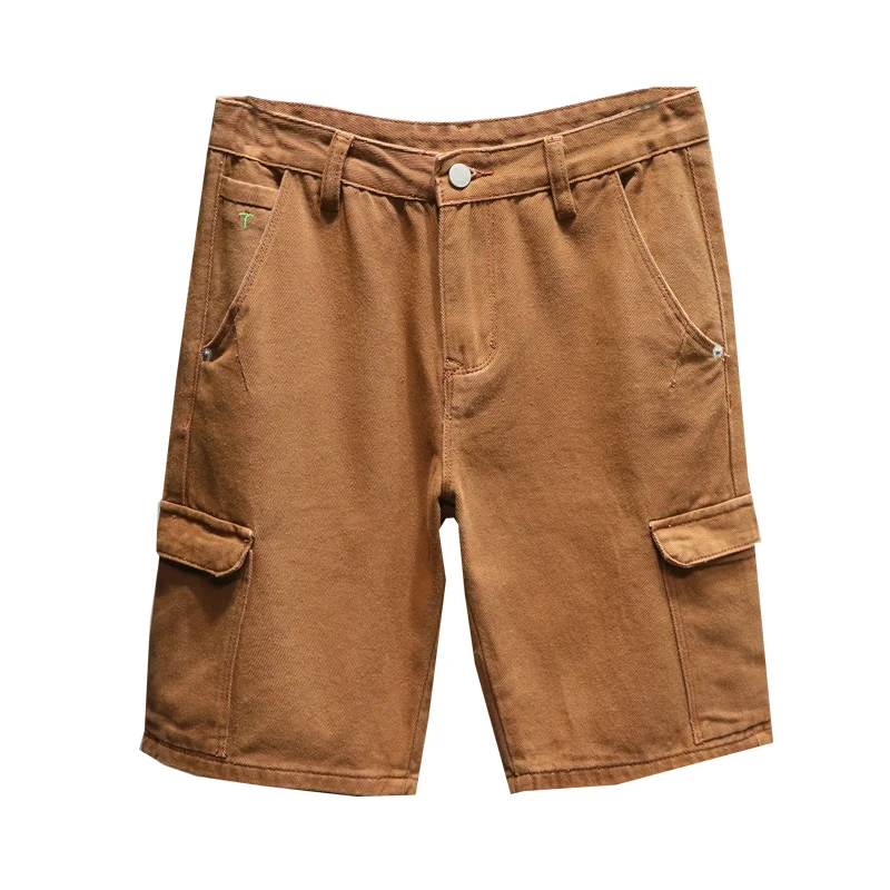 

short homme men's Men's shorts men Shorts pants man summer mid regular casual cotton solid pockets loose print