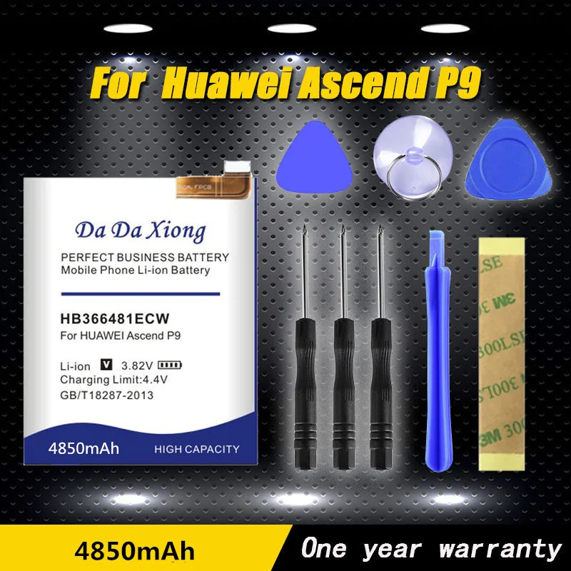 Новая модель [HB366481ECW] батарея Чехол для мобильного телефона Huawei Ascend P9 EVA-AL00 AL10 EVA-TL00