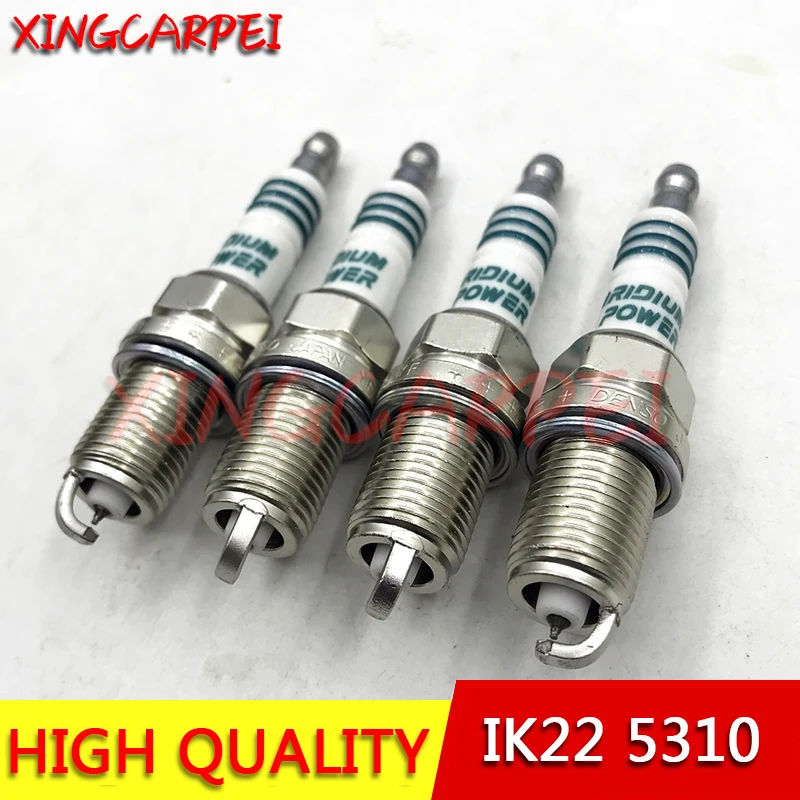 4 / 6 шт. IK22 5310 иридиевая Свеча зажигания подходит для BMW Audi Chevy Nissan Volkswagen Volvo Mitsubishi