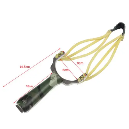 

Powerful Sling Shot Aluminium Alloy and wood Slingshot Camouflage Bow Catapult Outdoor Hunting Slingshot Hunt Accessories