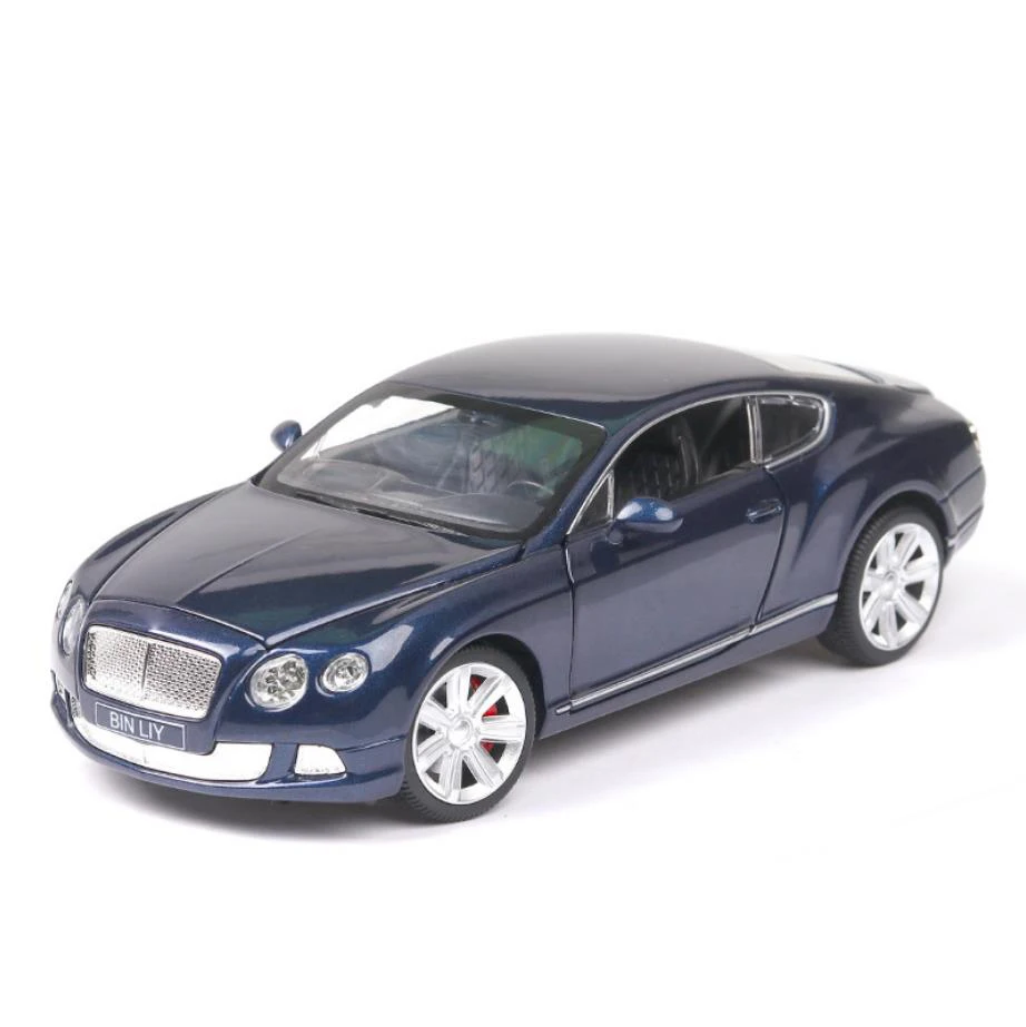 

Модель автомобиля в масштабе 1:24, Bentleying Continentals GT W12, металлическая модель, литый под давлением спортивный автомобиль, коллекционная игрушка д...