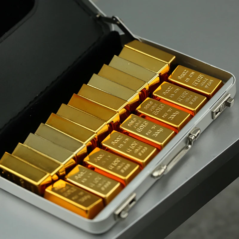 

1/6 Scale Gold Bricks Magnets Gold Bars Model for 12" Male Criminal Transaction Gangster Action Figure Doll Toys Gift