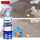 Средство для очистки кожи салона автомобиля, многоцелевой спрей без воды, фланелевый тканый очиститель, инструмент для обеззараживания потолка на крыше автомобиля