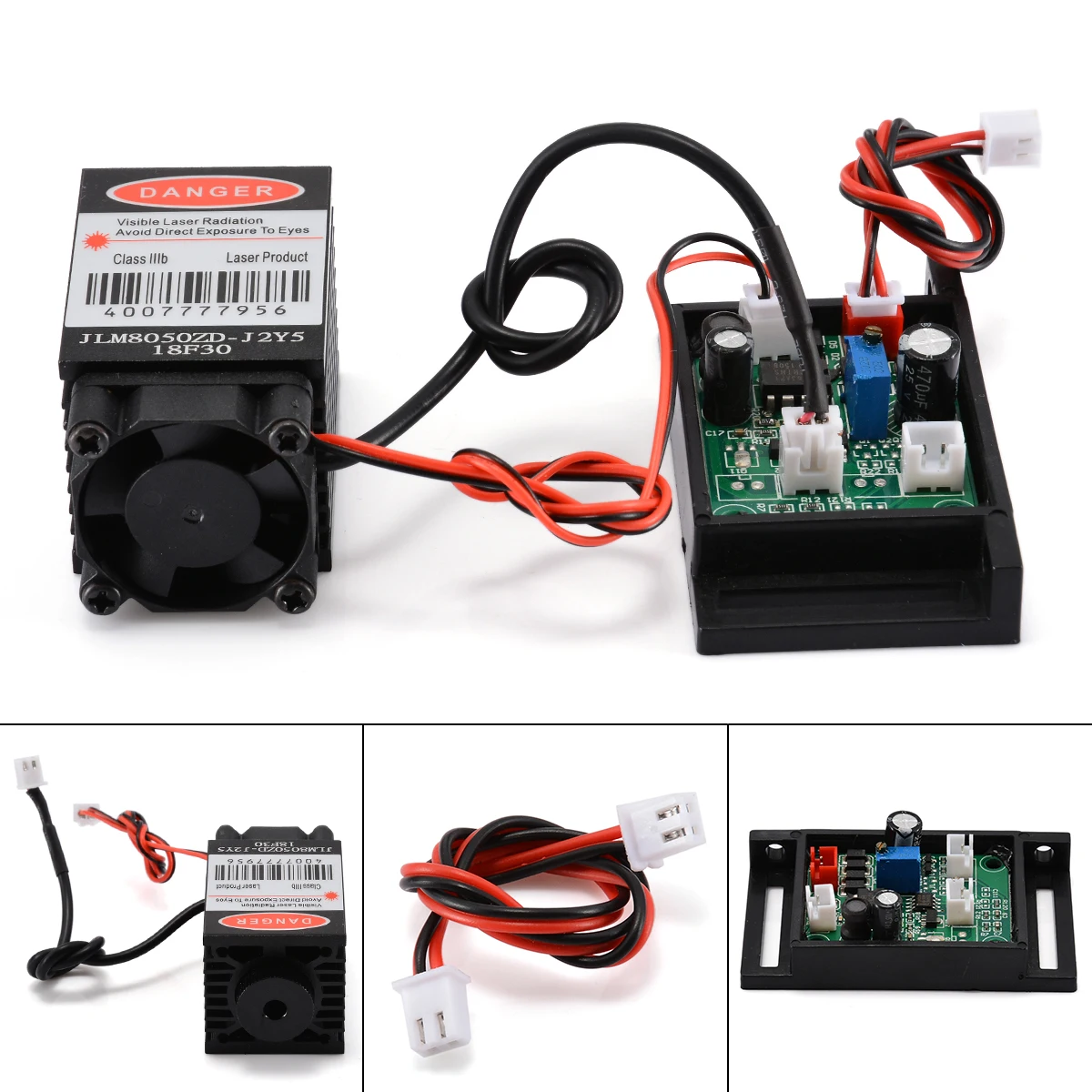 1pc 12V 500mW 808nm Multi-use Focusable Red Laser Module Infrared Diode Dot &amp TTL Fan Cooling for Sweep Instrument | Инструменты