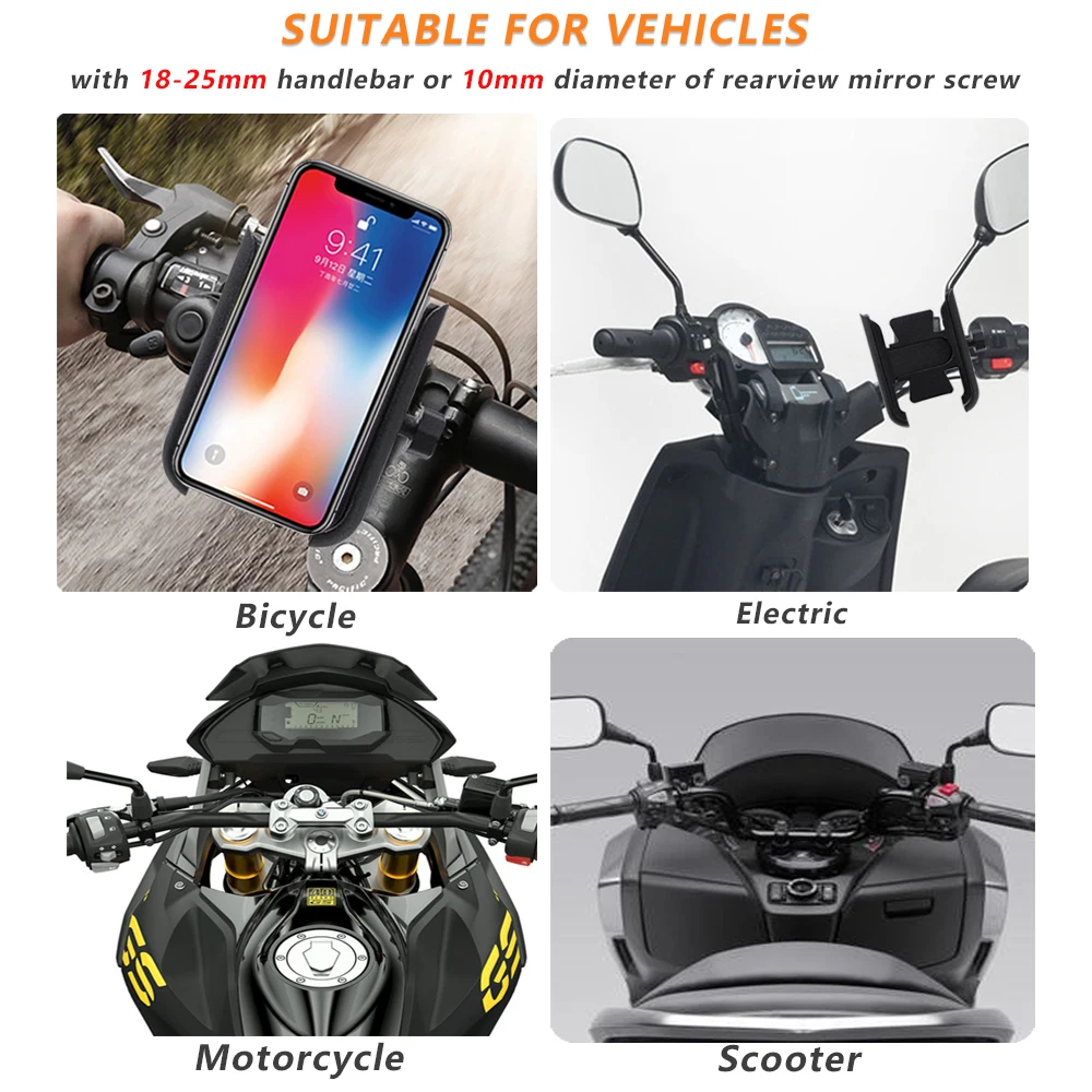 k 1600 gtl for bmw k1600gtl 2011 2021 2020 2019 2018 motorcycle cnc aluminum handle bar mobile phone bracket gps stand holder free global shipping