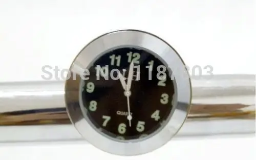 Часы для крепления на руль хромированные часы 7/8 &quot-1&quot Harley Honda Shadow Rebel Sabre VTX VT 750 1300