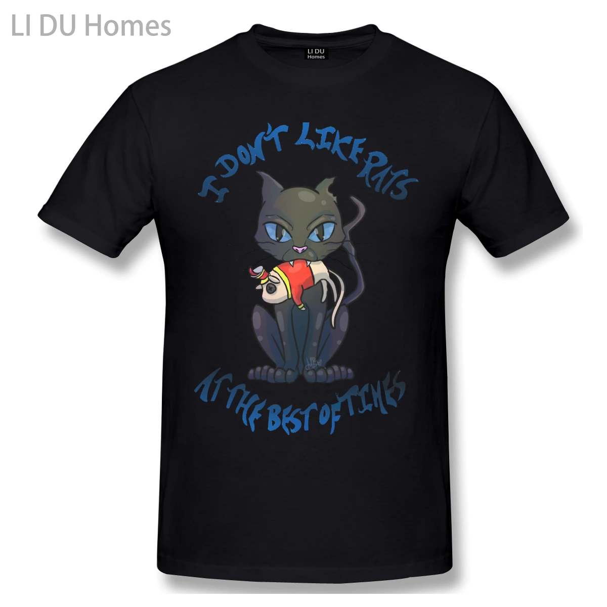 

LIDU Coraline Cat Casual T Shirt Hot Sale Coraline Tee Shirt 100% Cotton O Neck T-shirts manga vintage t shirt