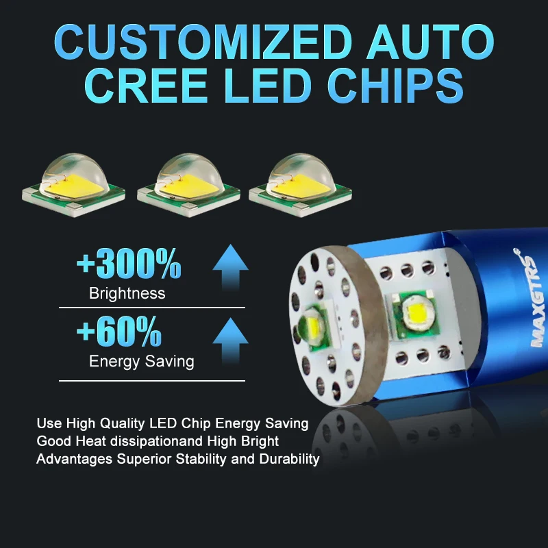 2x T10 194 W5W 15W Cree чип высокой мощности светодиодный CANBUS без ошибок белый обновленный