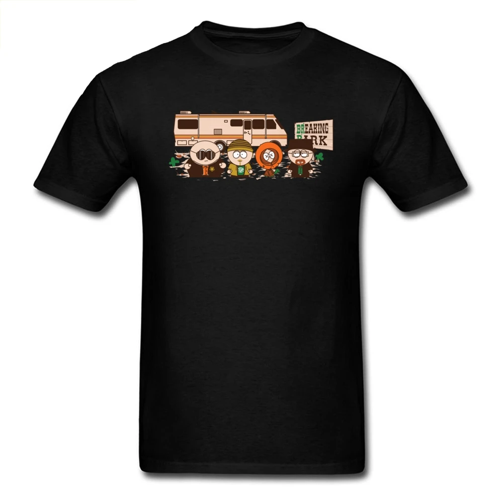 

Breaking Park Men T-shirt Chibi Cartoon T Shirt Band Tops Tees 90s Hip Hop Tshirt Cotton Clothing Custom Company
