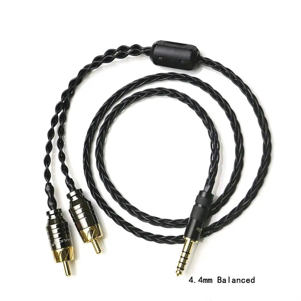 TOP-HiFi 2 5/3 5/4 4 мм сбалансированный штекер к RCA штекерному аудиоадаптеру кабель 7N OCC