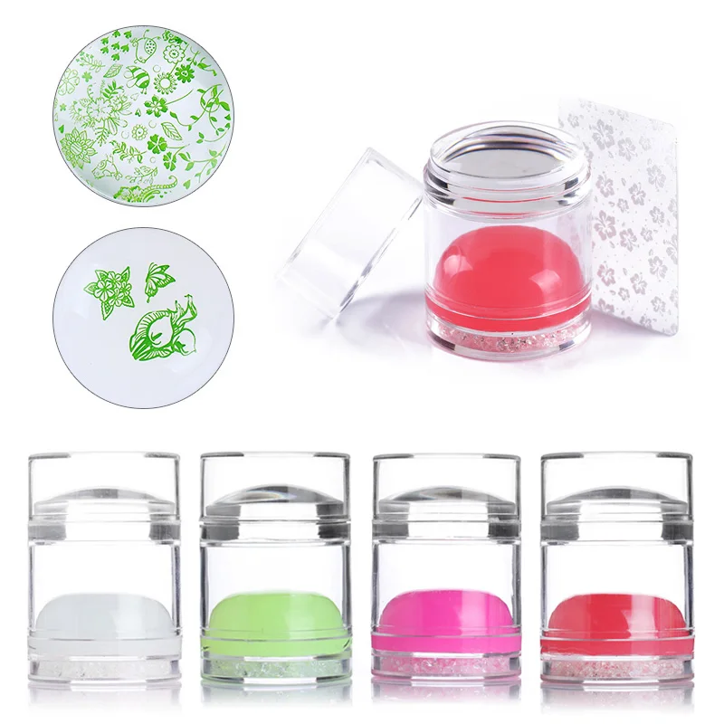 1 шт. силиконовая прокладка Прозрачный матовый ручка с скребком штамповка