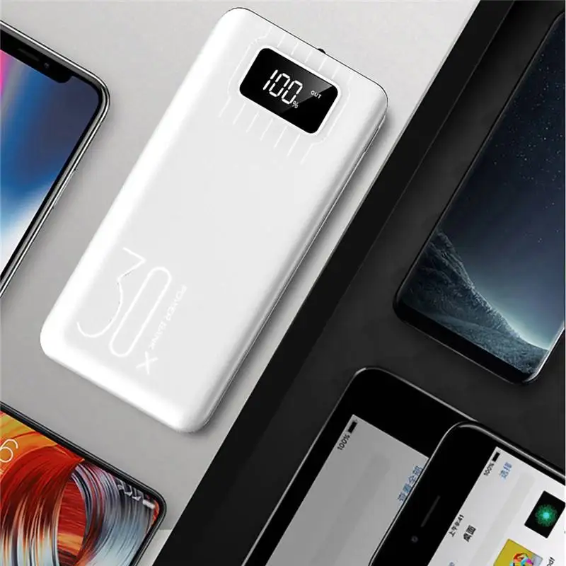 30000 мА/ч &quotсделай сам&quot Мощность банк чехол светодиодный вспышка светильник