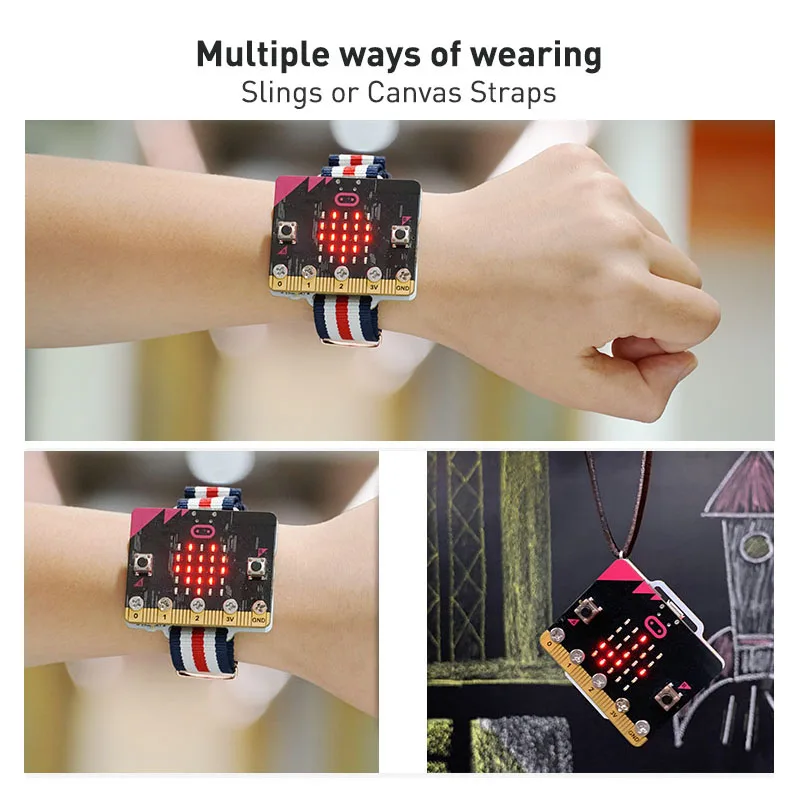 educational diy programming microbit smart coding kit watch wearable device with microbit extension baord fit for scratch 3 0 free global shipping