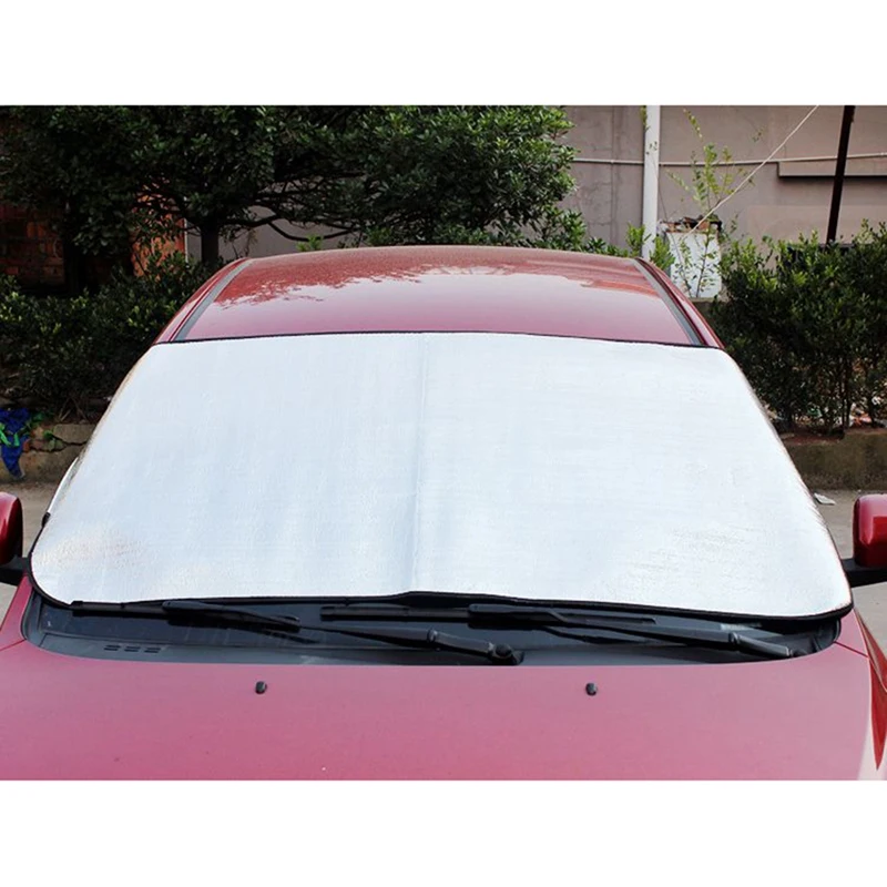 

Car Foldable Windshield Sunshade Front And Rear Window Sun Shade Silver 140 X 70Cm