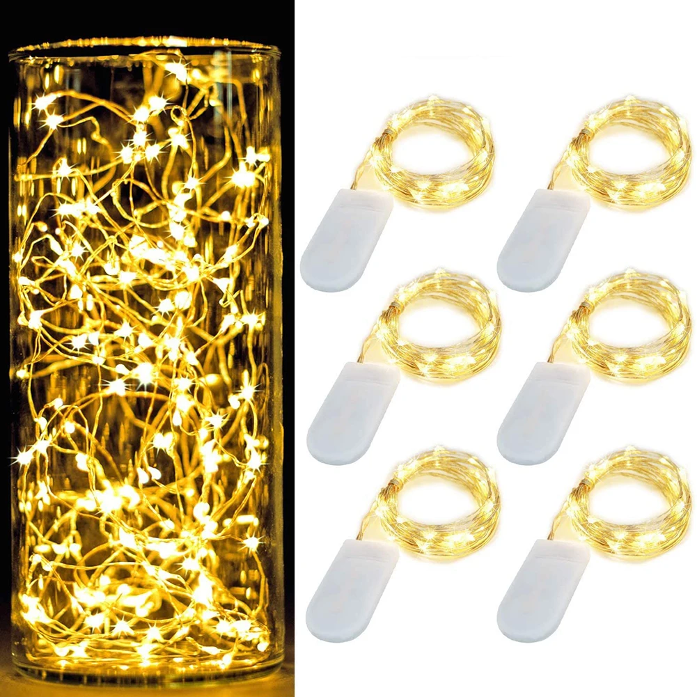 

2m Romantic Star LED String Light Christmas Garlands Party Decorative Flexible Copper Wire Fairy Lamp Bar for Home Room Tree