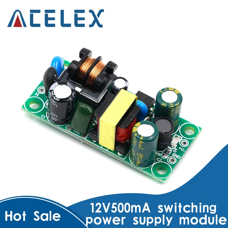 Модуль импульсного питания 12V500mA 5 Вт источник постоянного тока 220VAC-DC до 12В плата