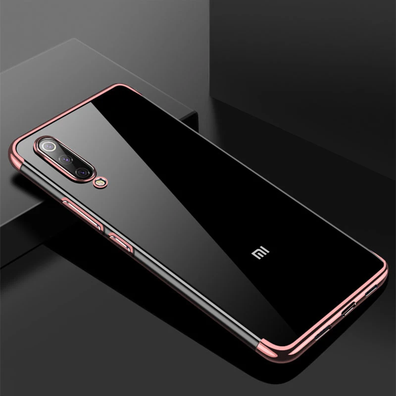 RosGold Чехол для Xiaomi Mi 9 9T Pro Lite Mi A1 A2 A3 Lite Прозрачный Бампер RedMi Note 8T 8 8A 7 7A K20 TPU Силиконовый противоударный чехол - Цвет: RosGold