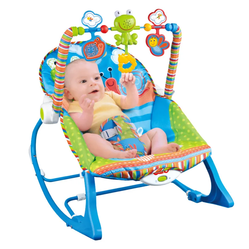 Baby Electric Cradle Swing For Newborn Metal Rocking Chair with Light Music Player Multi-function Baby Bassinet Cradle Kids