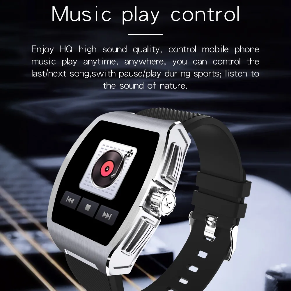 

696 BJC1 Smart Watch Men 24 Hours Heart Rate Monitor IP68 Waterproof Smartwatch For Android IOS Phone Watch Sport Alloy Case Mi