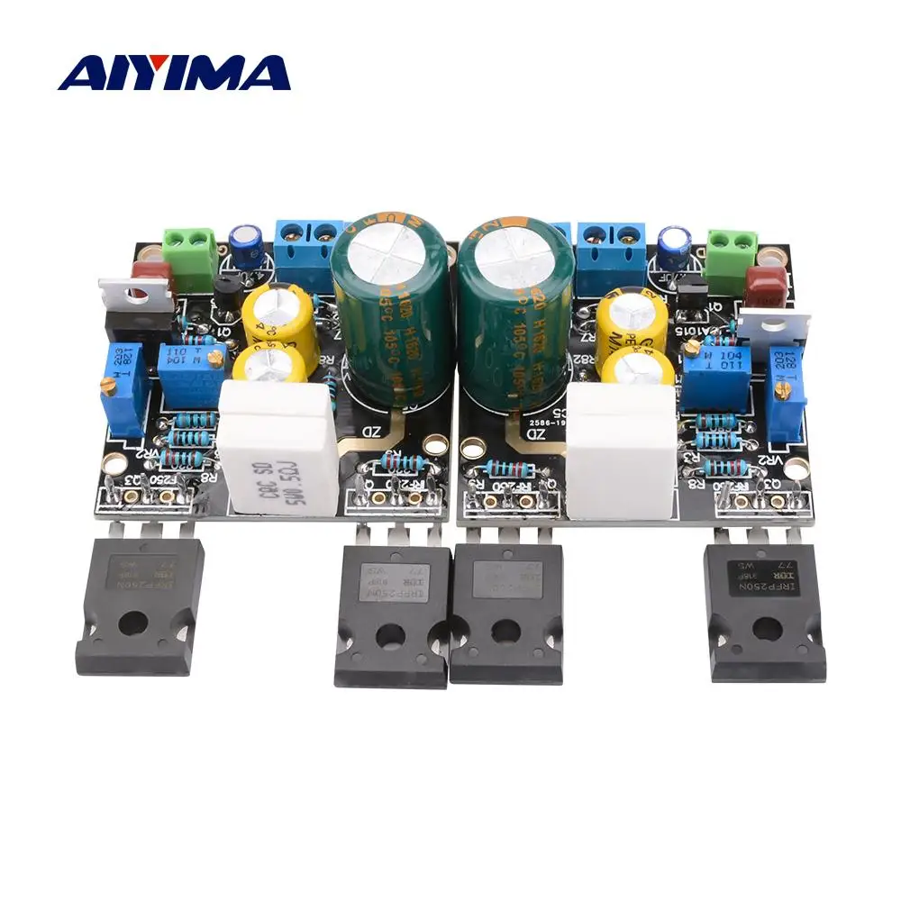 AIYIMA 2 шт. усилитель 1969 м FET Preamp Bile аудио Плата IRF250 ламповый DC15 60V|Усилители мощности|