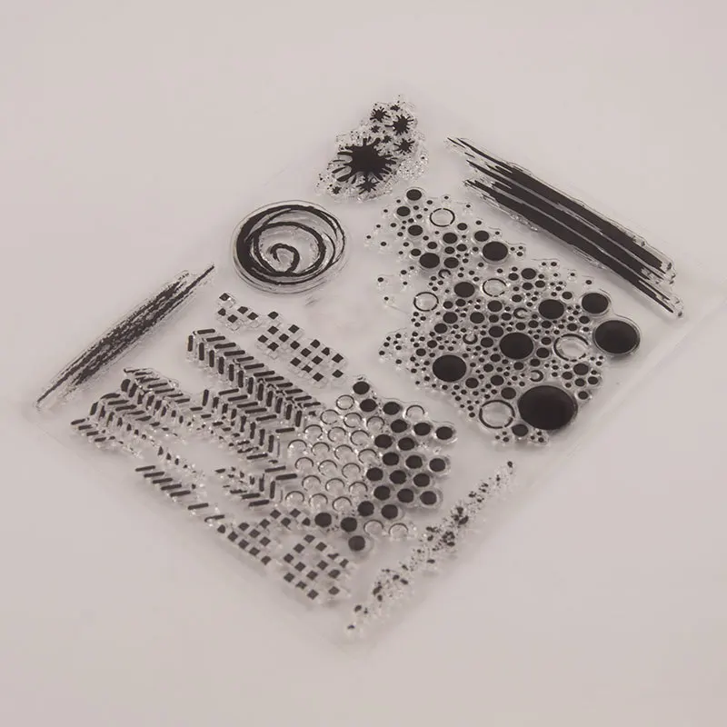 Круглая точка прозрачная печать DIY Скрапбукинг изготовление открыток прозрачный