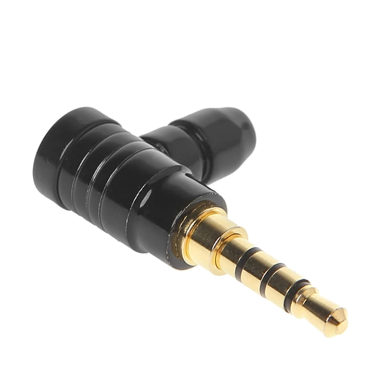 

2021 New 90 Degree Right Angle Male Jack Plug 4 3.5mm Stereo Adapter Converter