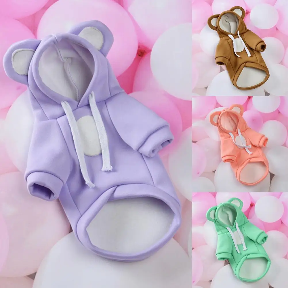 Очаровательная теплая двухногая Одежда для собак приятная на ощупь