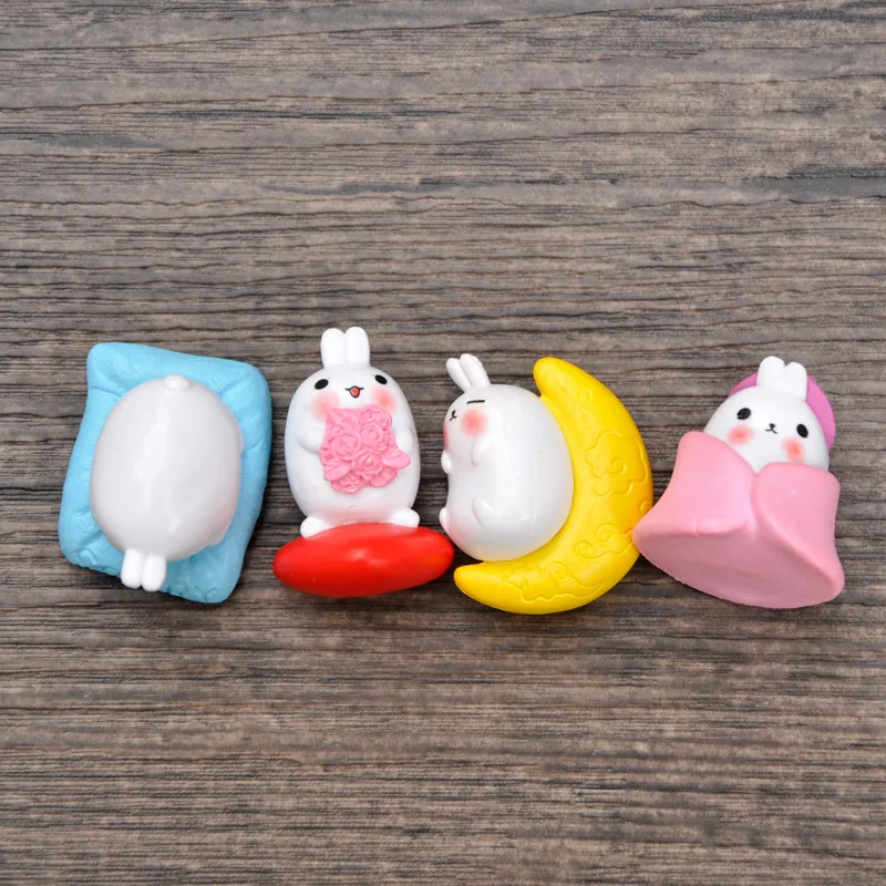 4 шт./лот мини мультяшный Картофель Кролик Торт Топпер ПВХ фигурка для детского