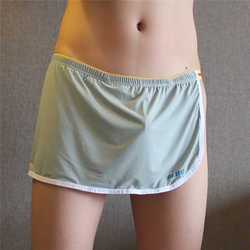 Мужские дышащие трусы боксеры AIIOU черные односторонние с вырезами боксерские