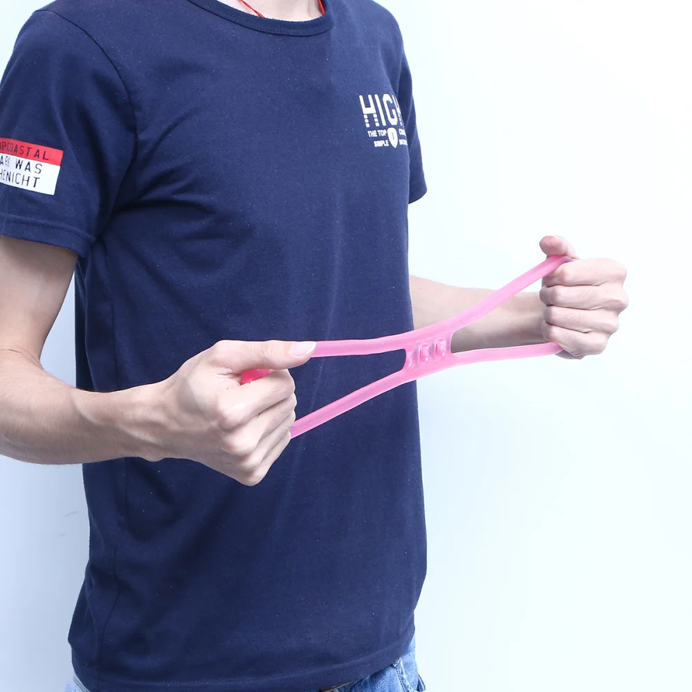 

Silicone Yoga Tension Band Multifunctional Portable Figure 8-Shaped Silicone Elastic Rope Fitness Yoga Resistance Band(Blue