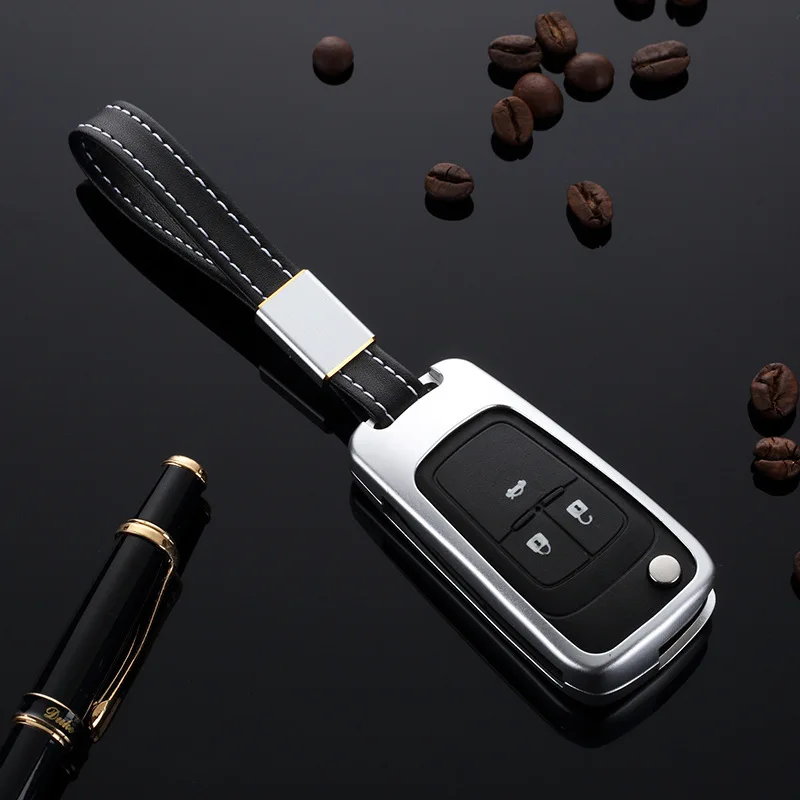 Car Key Protection Case Cover Protect Covers Aluminum Alloy For Buick New Excelle GT GL8 Chevrolet Malibu Folding 2 3 4 Bottons |