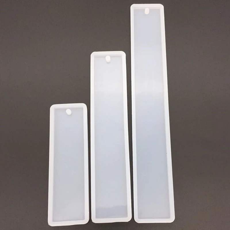 

12 Pcs/Set Rectangle Silicone Bookmark Mold DIY Bookmark Mould Making Epoxy Resin Jewelry