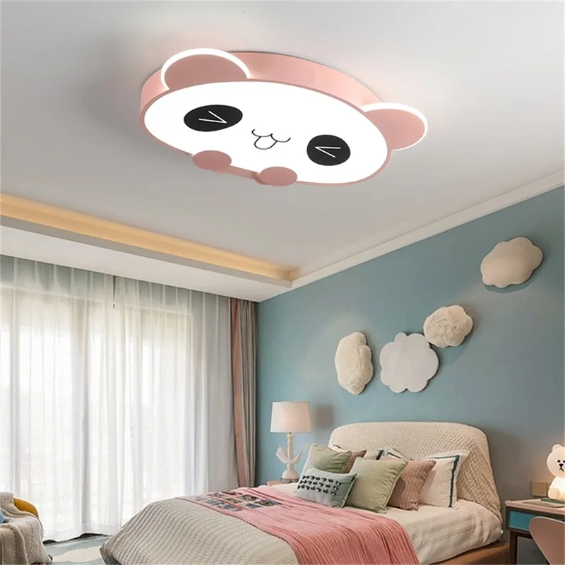 Детская потолочная лампа AOSONG 220 В 110 панда современная мода подходит для детской